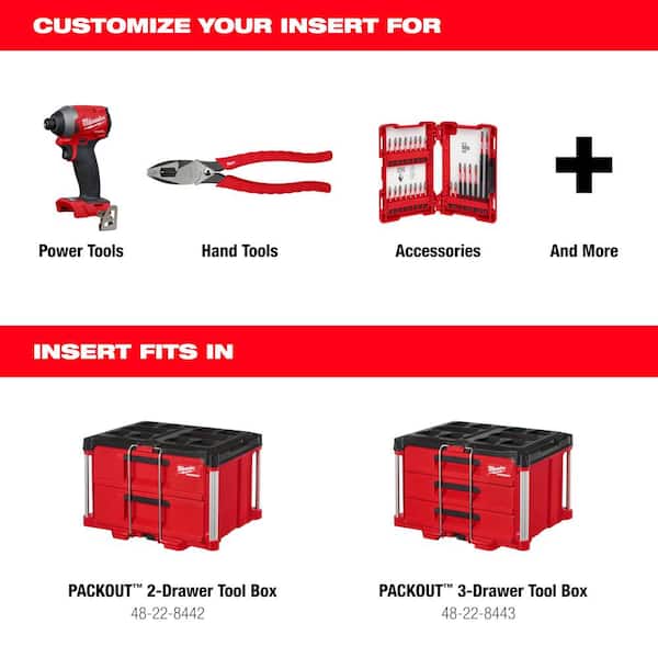 PACKOUT-2-3-DRAWER-BOX - Milwaukee PACKOUT-2-3-DRAWER-BOX - PACKOUT Package  w/ PACKOUT 2-Drawer & 3-Drawer Tool Boxes