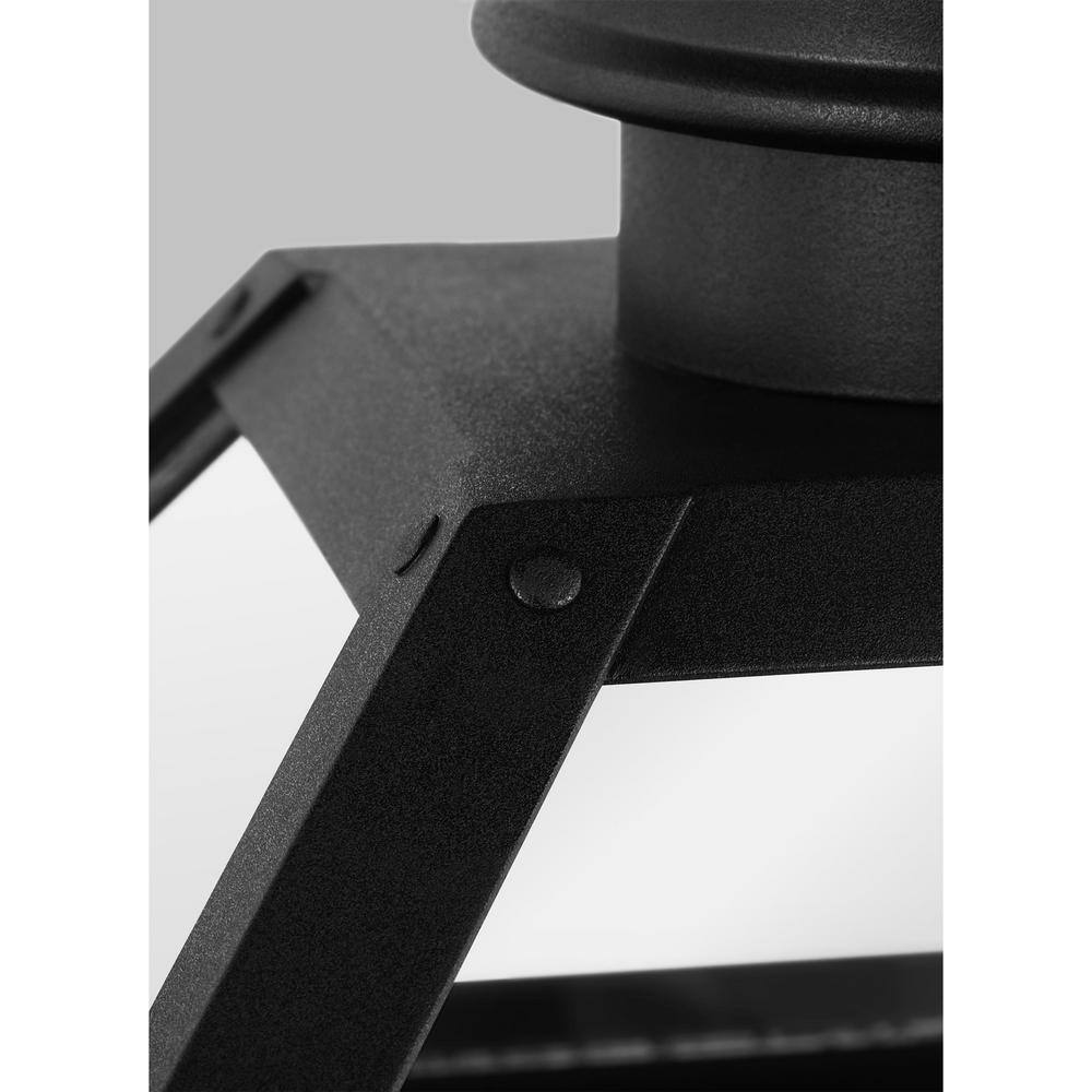Hyannis 24.5" Textured Black Outdoor Lantern Wall Light