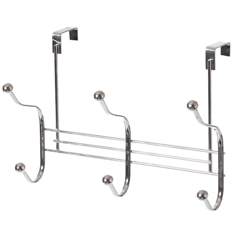 Chrome 6 Hook Hanger Organizer, Hang Over The Door Kitchen Vanity Towel Hook, Entryway Coat Rack price history on PriceWatchPro