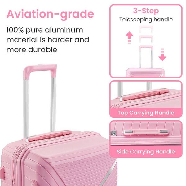 4 Piece Luggage Set With TSA-approved locks And Expandable Design