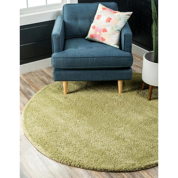 Solo Calabasas Light Green 8' 0 x 8' 0 Round Rug