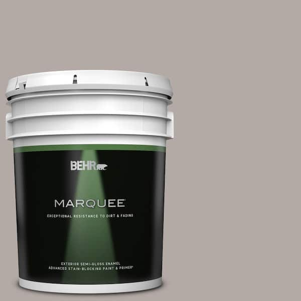 BEHR MARQUEE 5 gal. #N140-3 Metropolis Semi-Gloss Enamel Exterior Paint & Primer