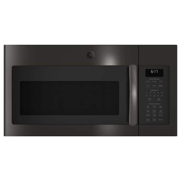 GE 1.7 cu. ft. Over the Range Microwave with Sensor Cooking in Black Stainless Steel