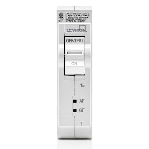 Branch Circuit Breaker, AFCI/GFCI 1-Pole 15 Amp, 120-Volt, Thermal Magnetic LB115-DFR