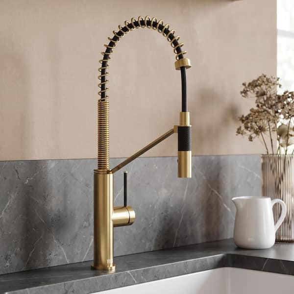 VIGO Livingston Single Handle Pull-Down Sprayer Kitchen Faucet in