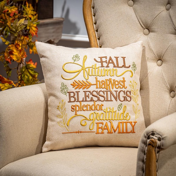 *Happy Harvest Fall Pillow, 2 Asstd