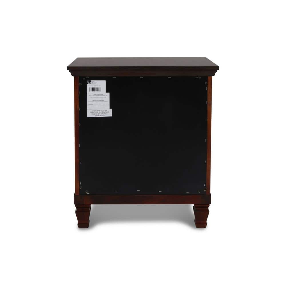 Tamarack Brown Cherry Solid Wood 2-Drawer Nightstand