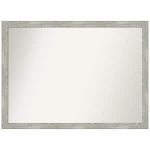 Dove Greywash Narrow Custom Non-Beveled 45.5 in. W x 33.5 in. H Recylced Polystyrene Framed Bathroom Vanity Wall Mirror