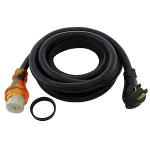 10 ft. 4-Prong 50A Generator Transfer Switch Power Cord with Power Indicator