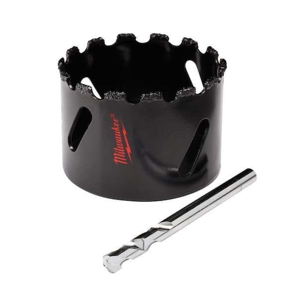 Carbide Grit Hole Saw with Pilot Bit 