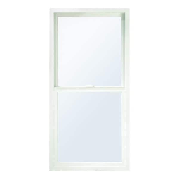 Andersen 35-1/2 in. x 59-1/2 in. 100 Series White Single-Hung Composite Window with White Int, SmartSun Glass and White Hardware