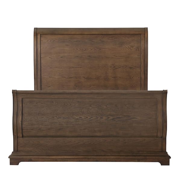 Home Decorators Collection Colton Medium Wood Tone Queen Bed