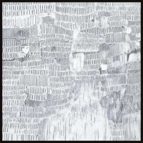 Unbranded "View the Earth" by Parvez Taj Floater Framed Canvas Abstract Art Print 48 in. x 48 in.