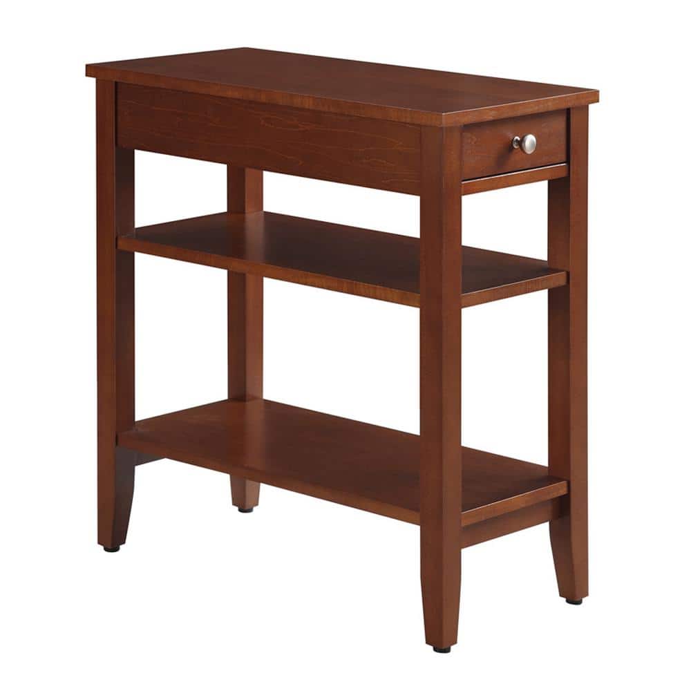 Patriot End Table with Storage 17 Stories Top Color: Brown