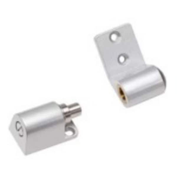 Global Door Controls Kawneer Style Intermediate Pivot Hinge Set for Adams Rite Type Storefront Door in Aluminum