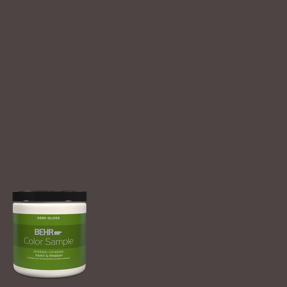 BEHR PREMIUM PLUS 8 oz. N1107 Black SemiGloss Interior