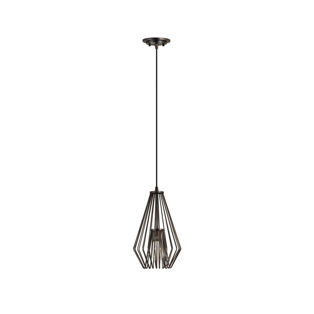 Quintus Industrial Chic Plated Bronze Mini-Pendant Light