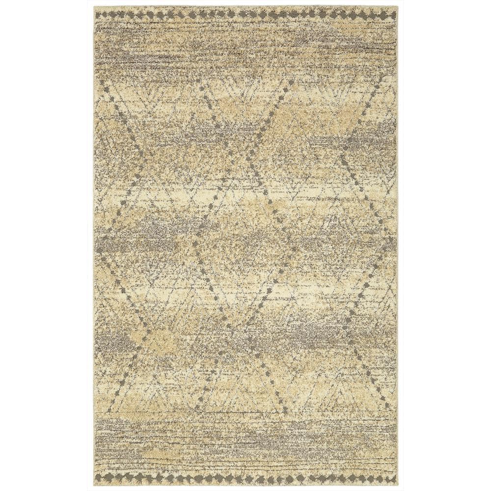 Mohawk Home Nomad Vado Tan 5 ft. x 8 ft. Moroccan Area Rug 522421 The