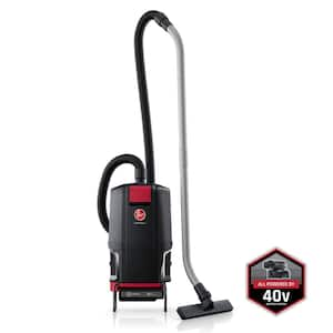 Commercial 40-Volt Brushless, Cordless, 6 qt. Bagged, HEPA Filter, Backpack Vacuum Cleaner Kit for All Floors in Black