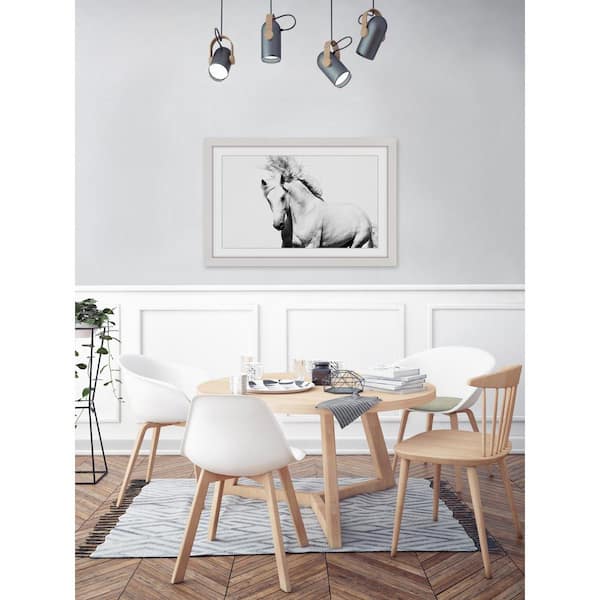 Unbranded 16 in. H x 24 in. W "Glorious Stallion" by Marmont Hill Framed Printed Wall Art