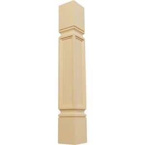 5 in. x 5 in. x 35-1/2 in. Unfinished Alder Kent Raised Panel Cabinet Column