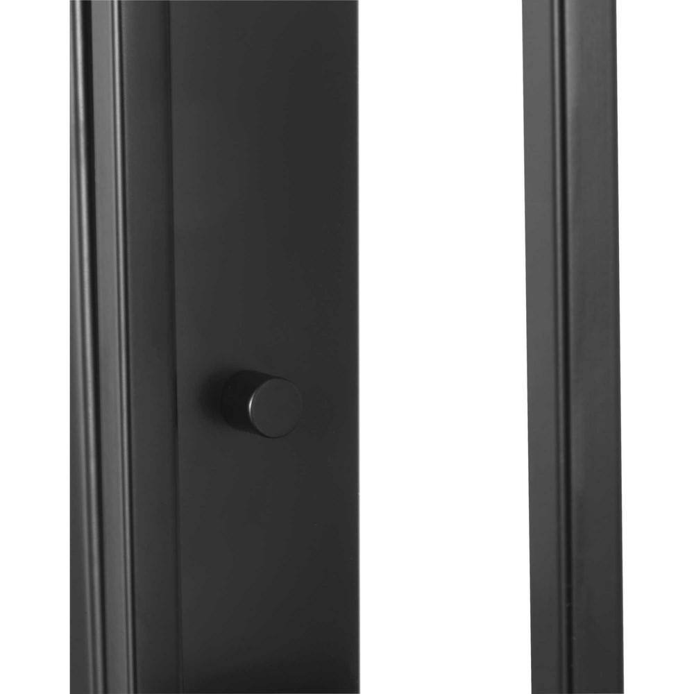 Matte Black Steel Wall Sconce with Opal Glass Shade
