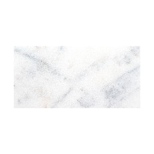 Sierra White 1.18 in. x 16 in. x 24 in. Sandblast Marble Paver Tile Kit (10-Piece) (10 Kits/160 sq. ft./Pallet)