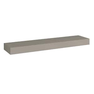 Courtland 42 in. W x 10 in. D x 3 in. H Assembled Shaker Floating Shelf Kitchen Cabinet in Sterling Gray