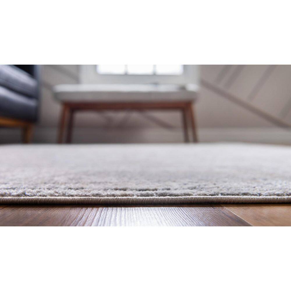 Soothing Ivory Synthetic 2'2" x 6' Indoor Runner Rug
