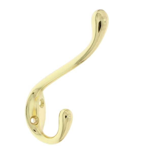 ULTRA HARDWARE Heavy-Duty Brass Coat and Hat Hooks 37101 - The Home Depot