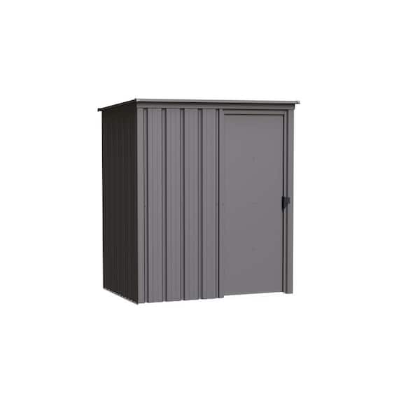 5 ft. W x 3 ft. D Charcoal Steel Shed (15 sq. ft.)