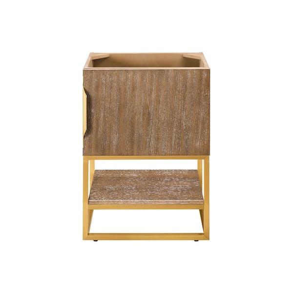 James Martin Vanities Columbia 23.6 in. W x 18.1 in. D x 33.4 in. H Single Bath Vanity Cabinet without Top in Latte Oak