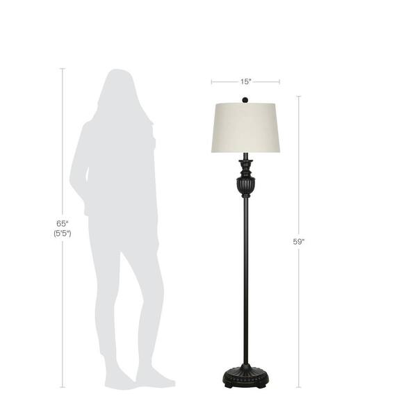 Cresswell 59 In Oil Rubbed Bronze, Farmhouse Floor Lamp