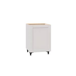 Shaker Assembled 24x34.5x24 in. Base Cabinet with 3-Inner Drawers in Vanilla White