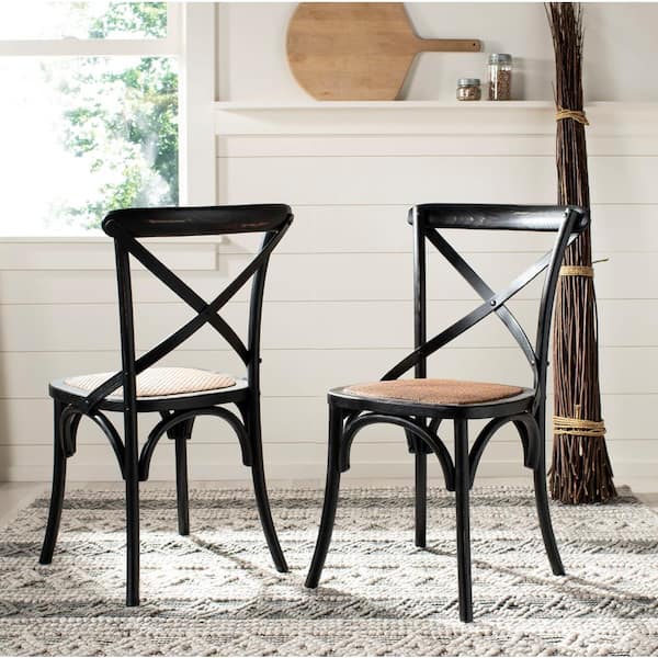 Franklin Black/Brown Dining Chair (Set of 2)