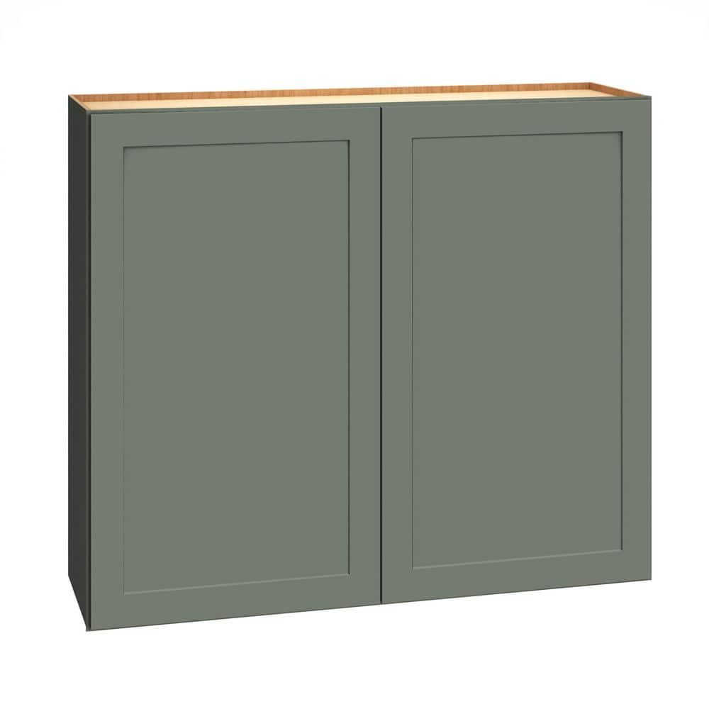 QuickShip Cottage 42 in. W x 12 in. D x 36 in. H Assembled Plywood Shaker Wall Kitchen Cabinet in Conifer price history on PriceWatchPro