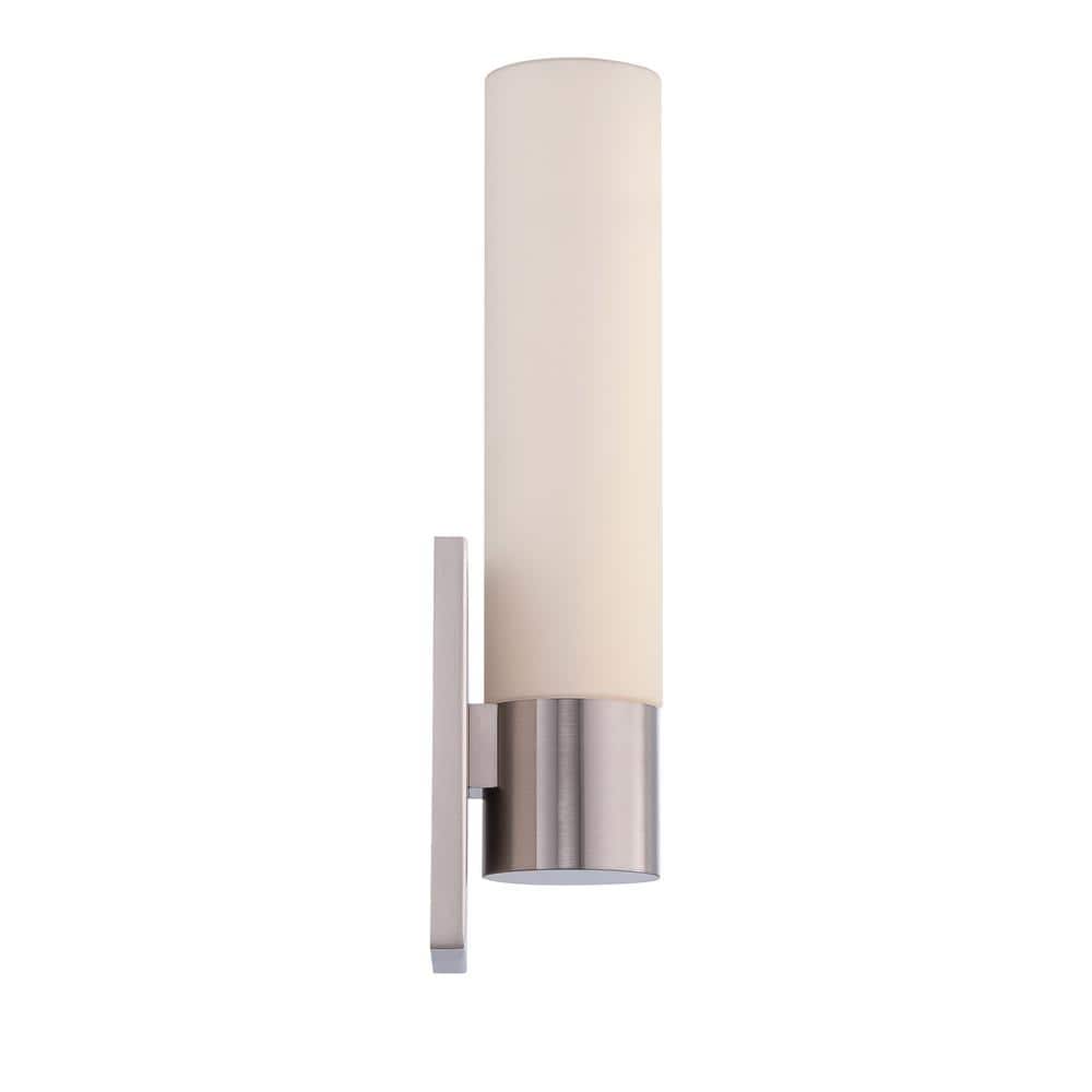 Modern 18" Brushed Nickel LED Vanity Sconce for Outdoor Use