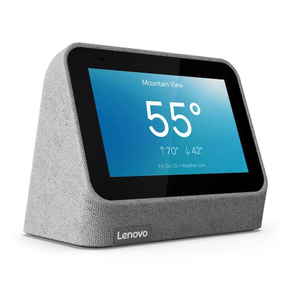 Lenovo Smart Clock 2 with Wireless Charging Dock ZA970030US - The Home Depot