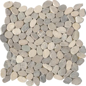 Opus Car Fair 12 in. x 12 in. Pebble Honed Pebbles Floor and Wall Tile (10.66 Sq. Ft./Case, 11-Pieces)