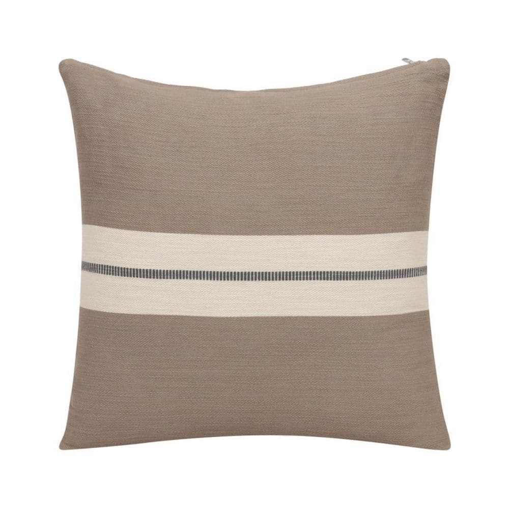 Brown Striped Polyester 24 in. x 24 in. Throw Pillow price history on PriceWatchPro