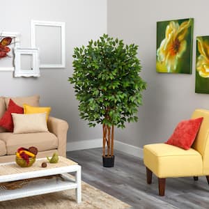5 ft. Super Deluxe Ficus Artificial Tree with 2100-Bendable Branches