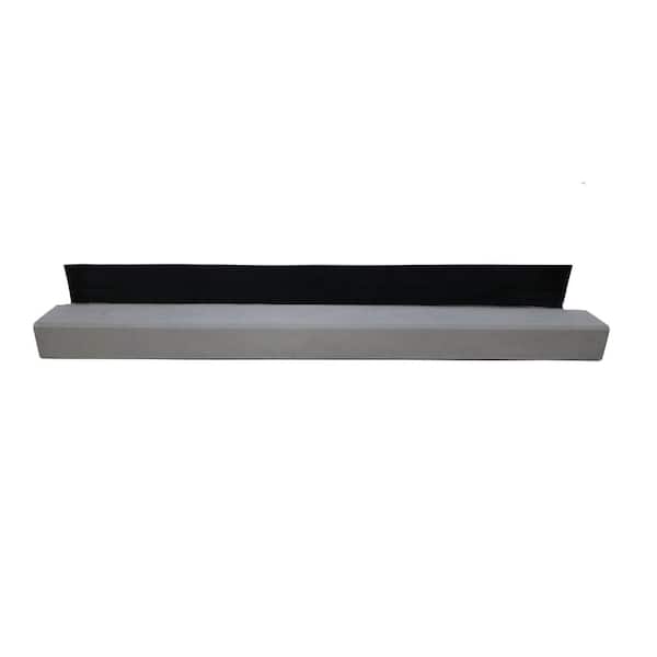 2-1/2 in. x 3-1/4 in. x 3 ft. Manufactured Stone Modern Collection Sill Trim Graphite (Box of 3)