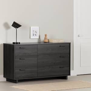 Fynn 6-Drawer Gray Oak Dresser