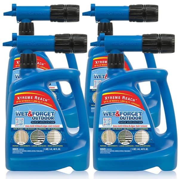 48 oz. Outdoor Moss Mold Mildew and Algae Stain Remover with Rapid Application Hose End (Case of 4)