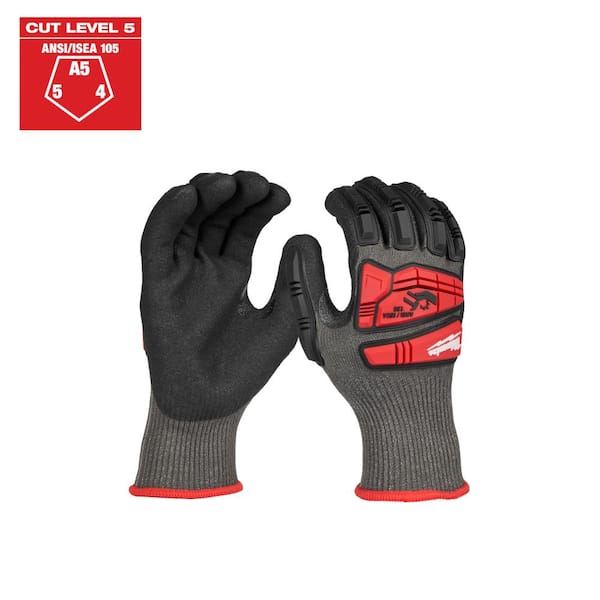 Milwaukee Medium Black Level 5 Cut Resistant Impact Nitrile Dipped Gloves