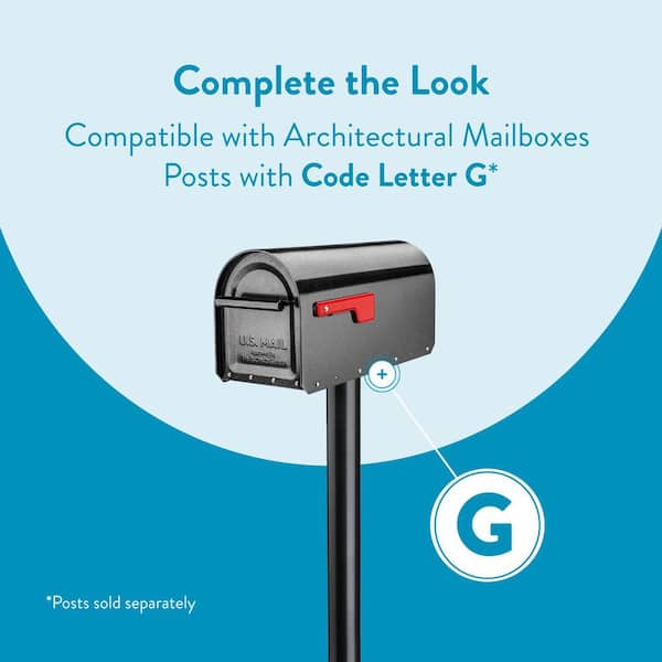 Sequoia Pewter, Large, Steel, Heavy Duty Post Mount Mailbox