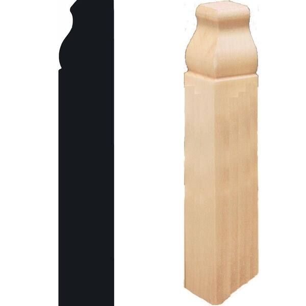 House of Fara 1 in. x 1 in. x 51/2 in. Hardwood Inside Corner Block