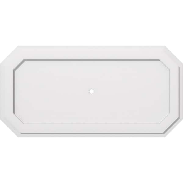 Ekena Millwork 40 in. W x 20 in. H x 1 in. ID x 1 in. P Emerald Architectural Grade PVC Contemporary Ceiling Medallion