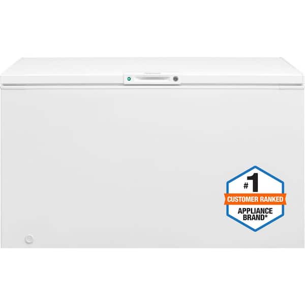 15 cu. ft. Garage Ready Manual Defrost Chest Freezer in White with LED Light and Adjustable Temperature Control