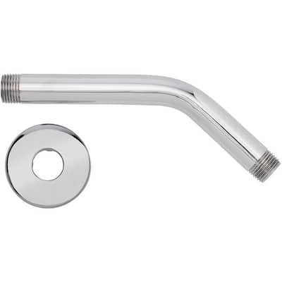 8 in. Shower Arm and Flange in Chrome